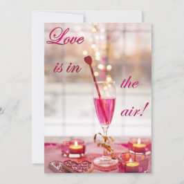 Cartão De Festividades Champanhe de Amor de Casamento dia de os namorados