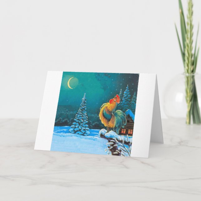 Cartão De Festividades chanticleer (Frente)
