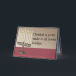 Cartão De Festividades Chanukah cómico<br><div class="desc">Você sabe provavelmente pelo menos uma pessoa que amaria obter um cartão de você,  assim que porque não obter alguns destes cartões cómicos de Chanukah? Quem sabe,  você pode mesmo fazer a alguém pouco verklempt esta época natalícia.</div>