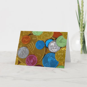 Cartão De Festividades Chanukah Gelt