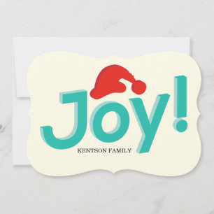 Cartão De Festividades chapéu de alegria e santa