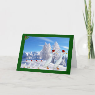 Cartão De Festividades Chapéu de Papai Noel