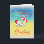 Cartão De Festividades Chapéu do papai noel dos flocos da neve do Natal<br><div class="desc">Traga algum elogio com seus Feliz Natal de Florida,  chapéu do papai noel e cartão lunáticos do chapéu dos flocos da neve. Aperfeiçoe cumprimentos e presentes para qualquer um. Ilustração por Inge Lewis©. Encontre mais artigos de harmonização na loja de ingeinc.com.</div>