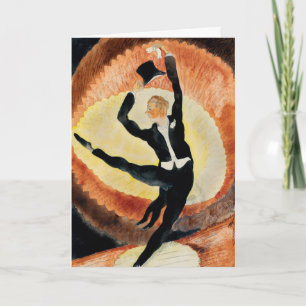 Cartão De Festividades Charles Demuth Dançarino de Vaudeville de 1920