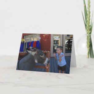 Cartão De Festividades Charlie and the Christmas burro