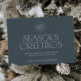 Cartão De Festividades CHARLIE Blue Easy Company Logotipo comercial Natal