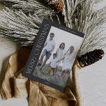 Cartão De Festividades CHARLIE Cinza Family Photo Boho Feliz Natal<br><div class="desc">Cartões Feliz De Férias De Natal Da Família CHARLIE Cinza Boho. Personalize a frente do cartão uma foto,  seu nome de família e o ano. Personalize as costas com um cartões de natal opcional ou notícias de família,  e seu nome de família.</div>