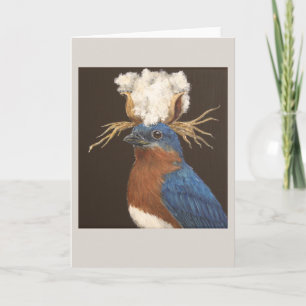 Cartão De Festividades Charlie the eastern bluebird greeting card