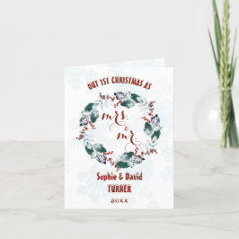 Cartão De Festividades Charm Nossa Primeira Festa De Inverno De Natal