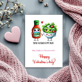Cartão De Festividades Cheeky Valentine Card Cute Food Pun Humor