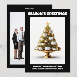 Cartão De Festividades Chefs catering de árvores de Natal
