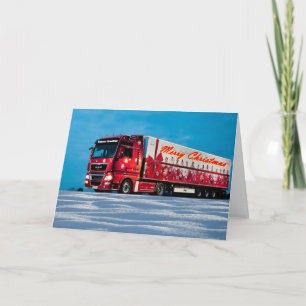 Cartão De Festividades Cheio de Caminhão de Presentes
