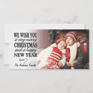 Cartão De Festividades Cheio de Natal Feliz, com Letra Mão
