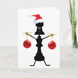 Cartão De Festividades Chess Christmas