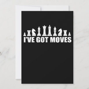 Cartão De Festividades Chess Set Peças I ve got Movs Fans Lover Legal