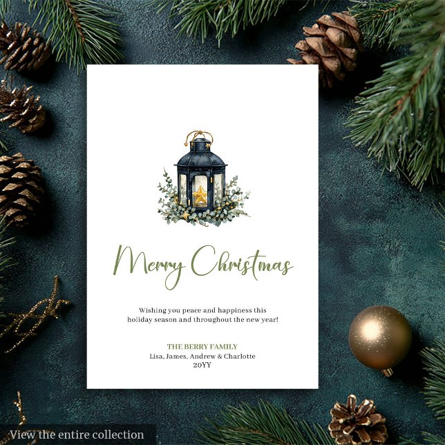 Cartão De Festividades Chic Bohemian Neutral Earthy Holiday Greeting (Chic Bohemian Neutral Earthy Holiday Greeting)