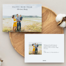 Chic de Gravação de Fotos com Script de Feliz ano 