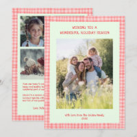Chic Gingham Christmas Pink Green Personagem 5 Fot