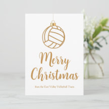 Chic Gold Volei de Praia Feliz Natal Personalizado