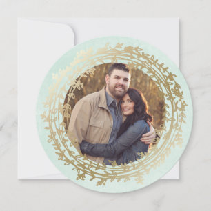 Cartão De Festividades Chic Winter Holiday Photo Card