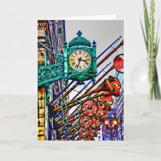 Cartão De Festividades Chicago na rua do estado