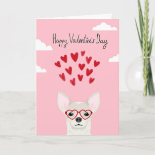 Cartão De Festividades Chihuahua Valentines Love Card - cute dog