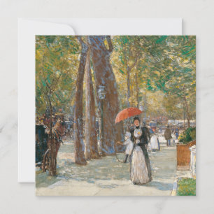 Cartão De Festividades Childe Hassam - Quinta Avenida Na Praça Washingto