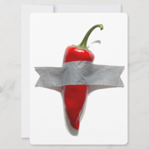 Cartão De Festividades Chili com fita adesiva