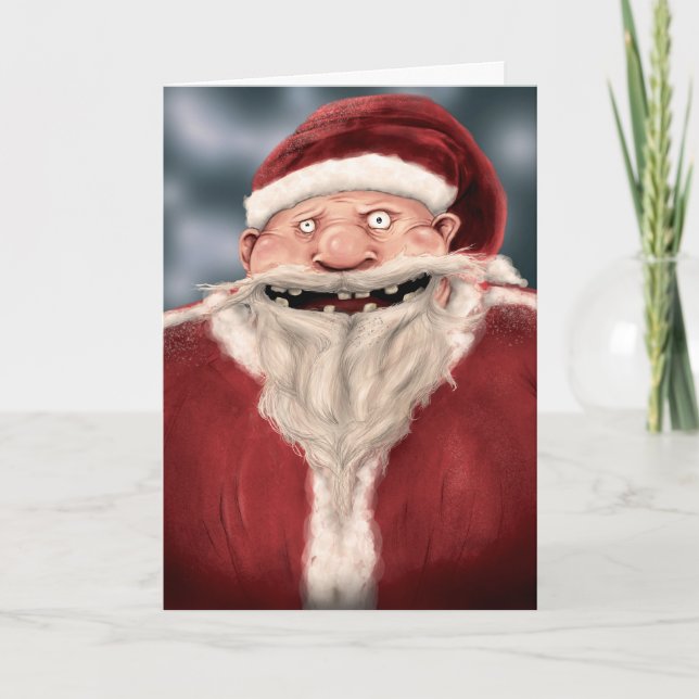 Cartão De Festividades Chimney Intruder (Frente)