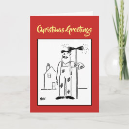 Cartão De Festividades Chimney Sweep Christmas Card