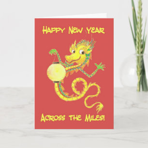 Cartão De Festividades Chinese Dragon New Year Card, Across the Miles