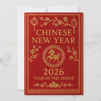 Cartão De Festividades Chinese New Year 2026 - Year of the Horse