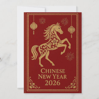 Cartão De Festividades Chinese New Year 2026 - Year of the Horse