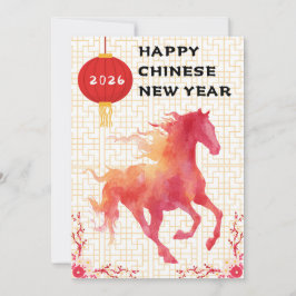 Cartão De Festividades Chinese New year of the Fire Horse 2026