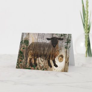 Cartão De Festividades chinese new year of the wooden sheep 2015