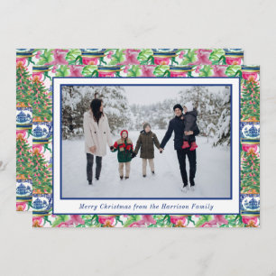 Cartão De Festividades Chinoiserie Ginger Jar - Foto da Árvore de Natal