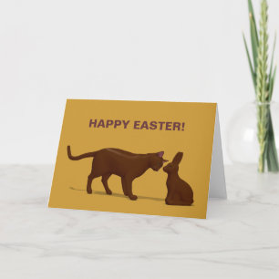 Cartão De Festividades Chocolate Cat