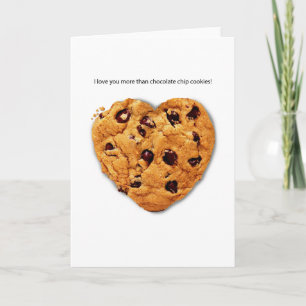 Cartão De Festividades Chocolate Chip Greeting Card Valentine