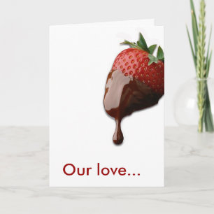 Cartão De Festividades Chocolate Covered Love Valentine Card