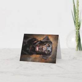 Cartão De Festividades Chocolate Labrador Retriever