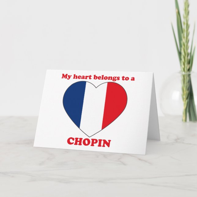 Cartão De Festividades Chopin (Frente)