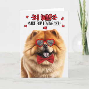 Cartão De Festividades Chow Chow Fez por Te Amar Namorados