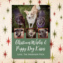 Chrismas deseja o Natal da Colagem de Cachorros Mu