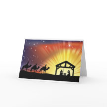 Christian Christmas Nativity Scene