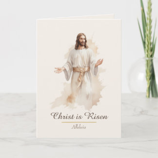 Cartão De Festividades Christian Easter Card He is Risen Blessing