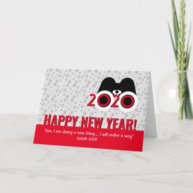 Cartão De Festividades Christian, ESTOU FAZENDO UMA COISA NOVA NO Ano Nov (Frente)