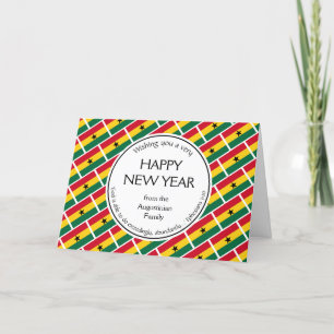 Cartão De Festividades Christian GHANA Feliz ano novo