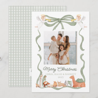 Cartão De Festividades Christian Nativity Photo Greeting Christmas Card