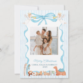 Cartão De Festividades Christian Nativity Photo Greeting Christmas Card, 