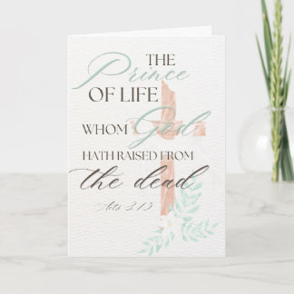 Cartão De Festividades Christian Scripture Easter Card